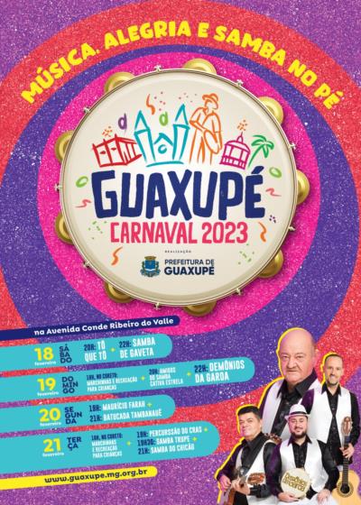 Confira a programação completa do Carnaval 2023 em Guaxupé