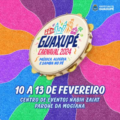 Prefeitura de Guaxupé anuncia programação do Carnaval 2024