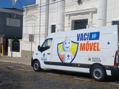GUAXUPÉ RECEBE VACIMÓVEL PARA REFORÇAR VACINAÇÃO FORA DAS UNIDADES DE SAÚDE
