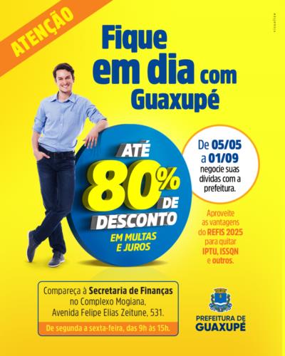 Começou o REFIS: Dívidas com a Prefeitura poderão ter dedução de até 80% dos juros e multa