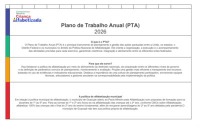 Plano de Trabalho Anual (PTA) 2026